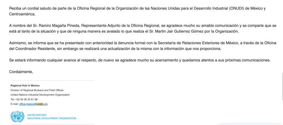 FALSA Denuncia contra Roberto Arrucha - Director de The Global School